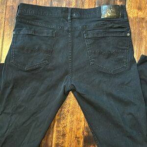 Men’s Joseph Abboud Joe Pipe Slim Black Jeans, 36x32